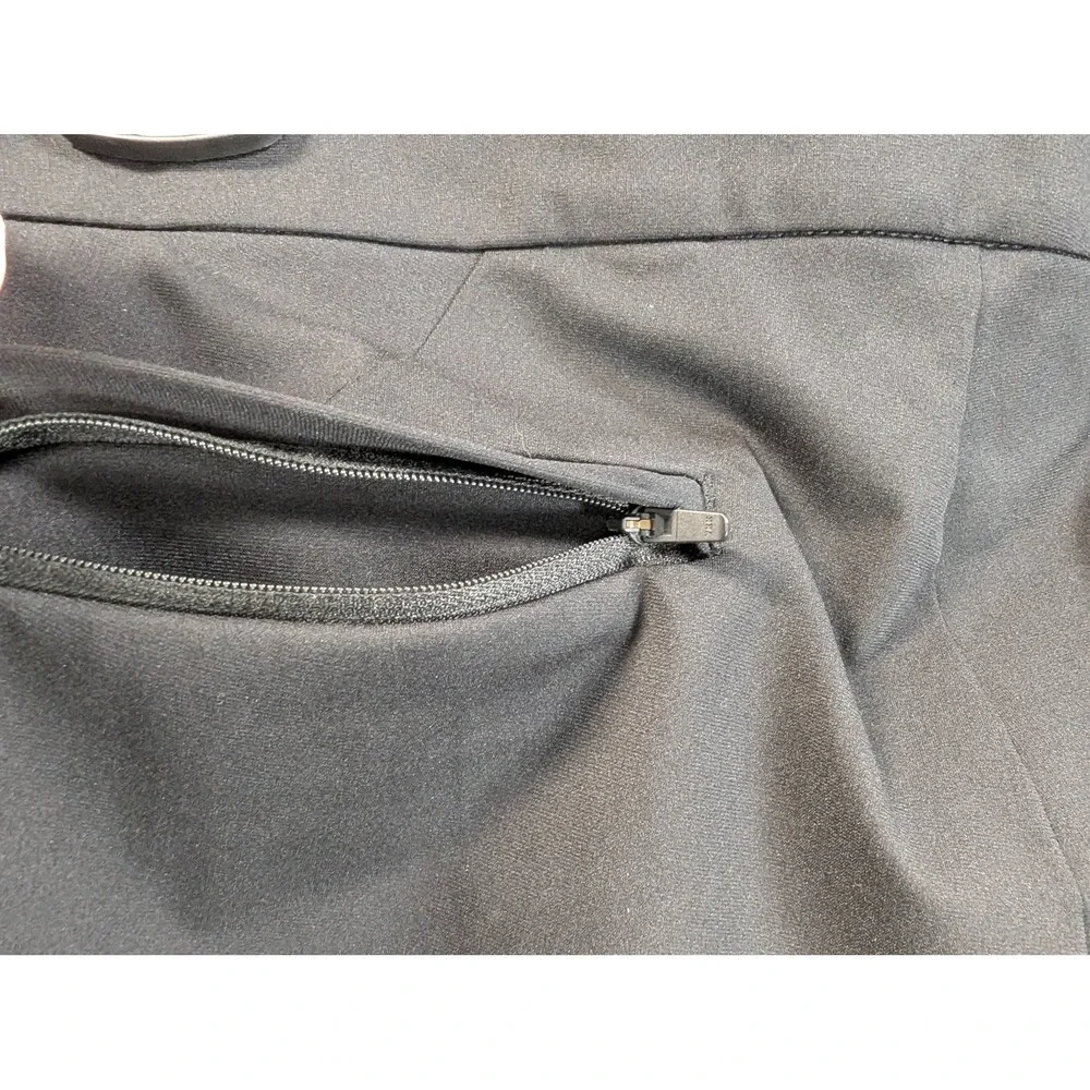 Ministry of Supply Kinetic Trousers Black Technical Stretch Pants Size 34 Inseam